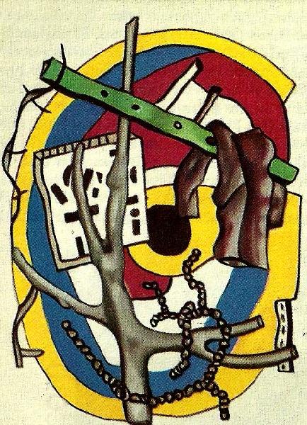 Fernand Leger komposition med gren oil painting picture